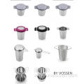 Stainless steel cup shaped tea strainer